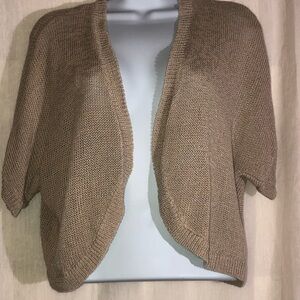 Women's Tan Shrug size L by Croft &Barrpw